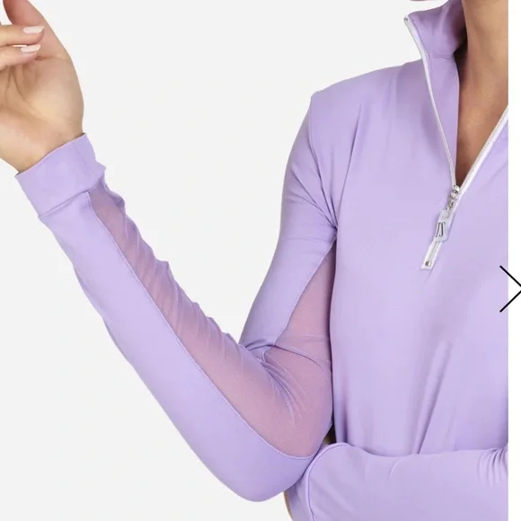 The Tailored Sportsman Icefil Sunshirt Orchid with Silver Zipper XS - Picture 3 of 13